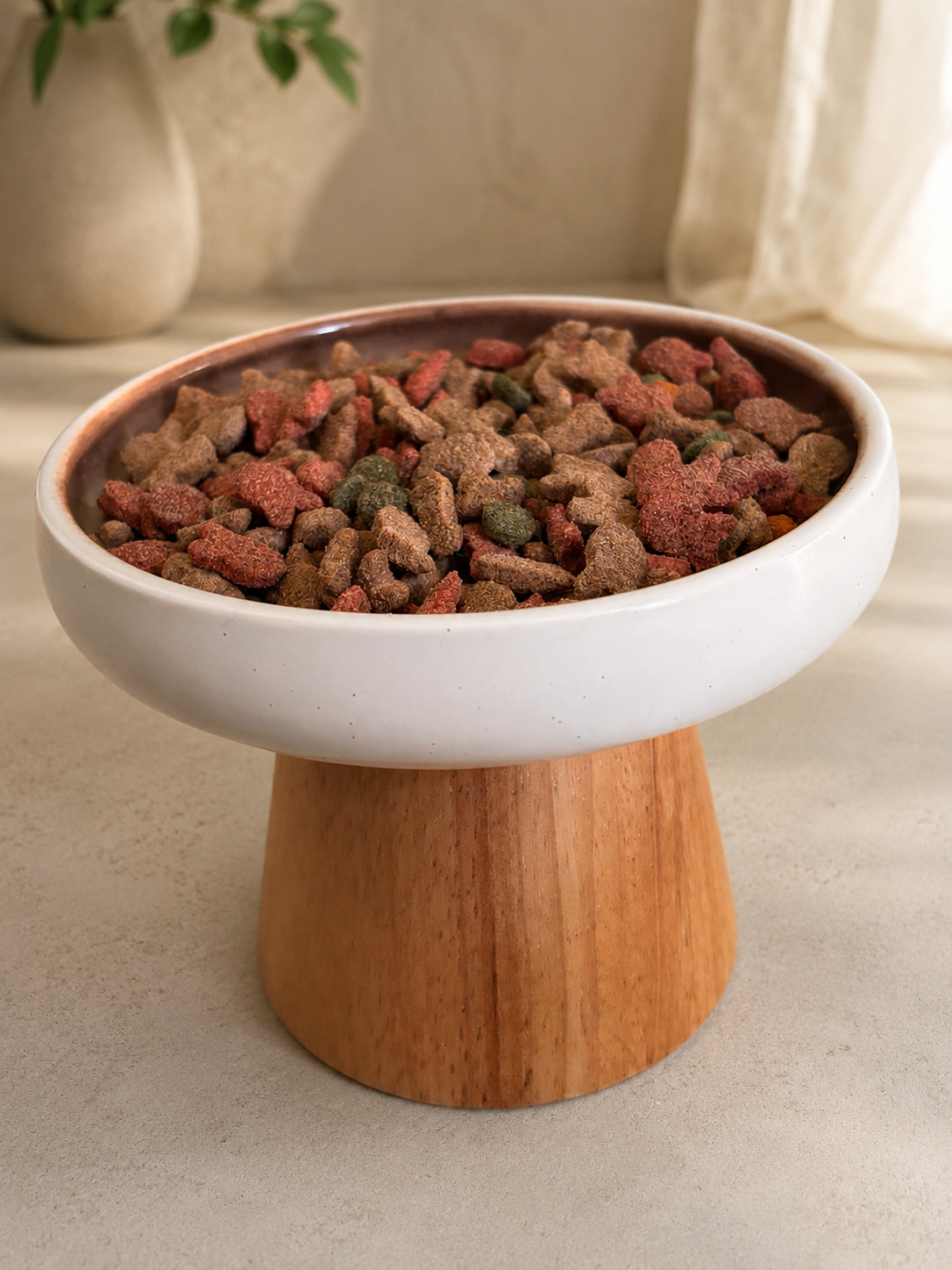 Gamelle surélevée Ameloa modèle Large, Ø 14 cm et 10 cm de haut, pour les croquettes
